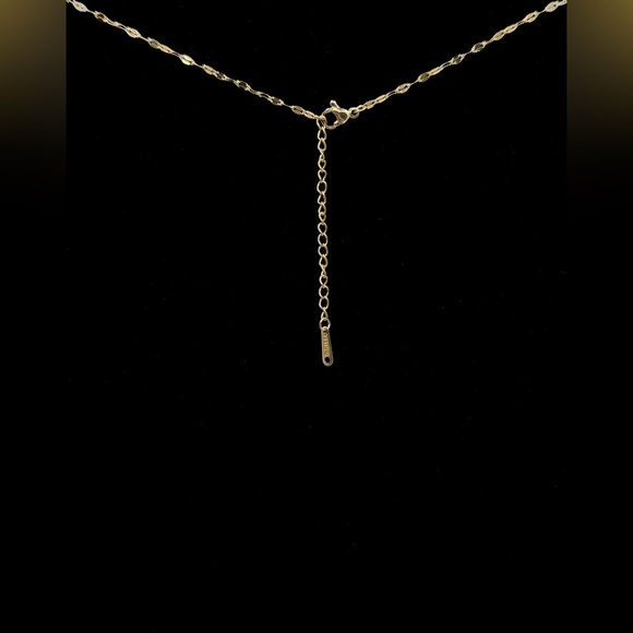 Blue and White Floral Ceramic Pendant on Stainless Steel Necklace - Picture 8 of 13